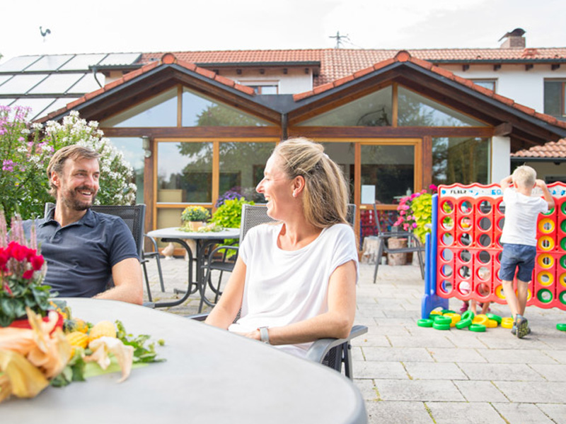 Durchatmen und Wohlfühlen beim Ferienhof Egger